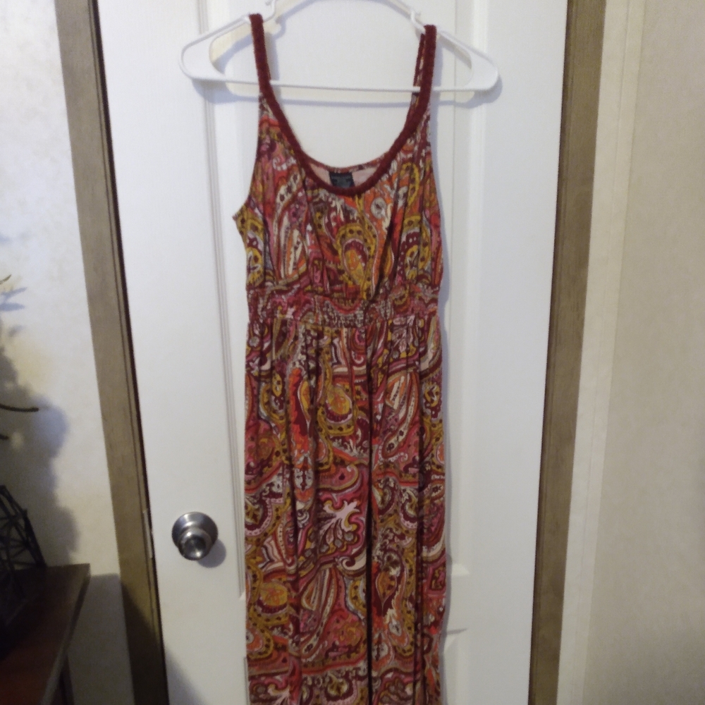 Long multicolored dress